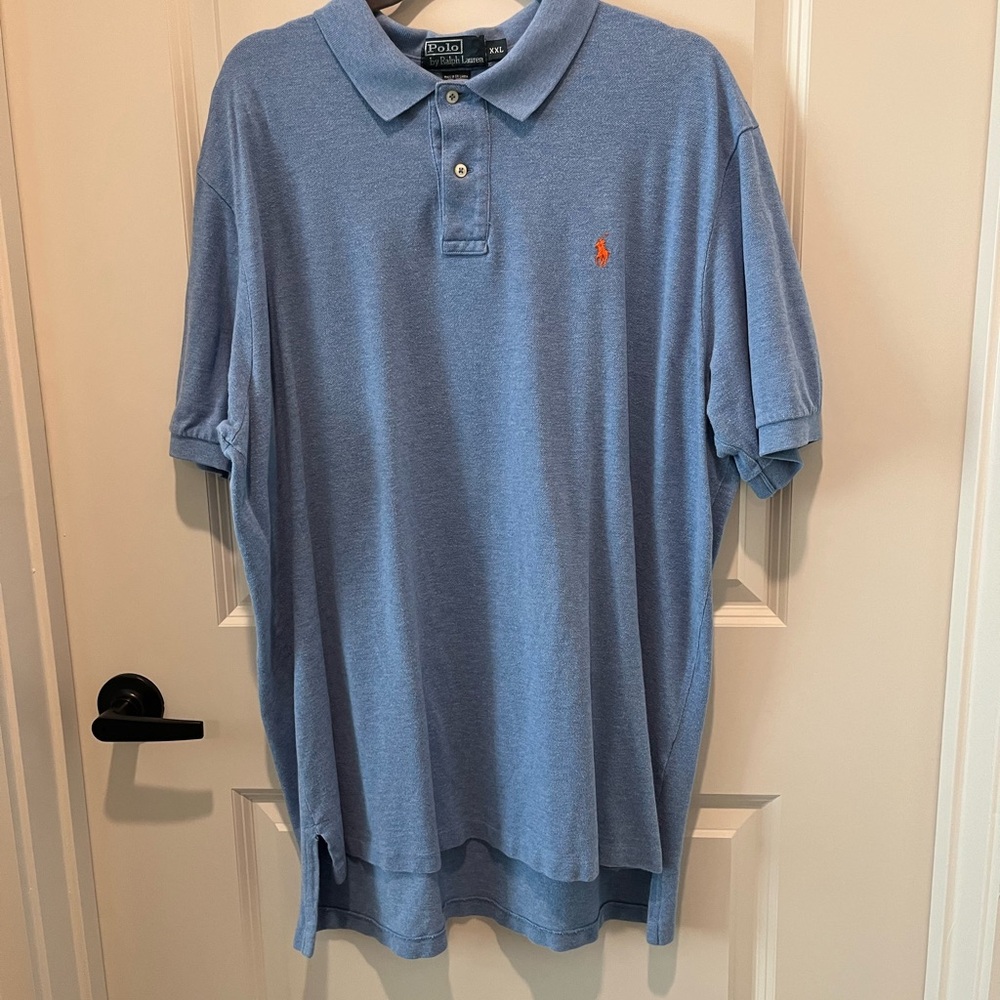 Ralph Lauren Blue Polo Shirt Casual Comfort